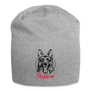 GERMAN SHEPHERD Hund Hunde Wilsigns Schäferhund - Jersey-Beanie - Grau meliert - Vorne