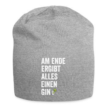 Am Ende Ergibt Alles Einen Gin - Gin Drink - Jersey-Beanie - Grau meliert - Vorne