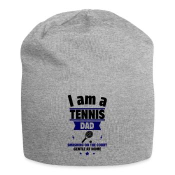 Ich bin ein Tennis-Papa, Vatertagsgeschenk - Jersey-Beanie - Grau meliert - Vorne