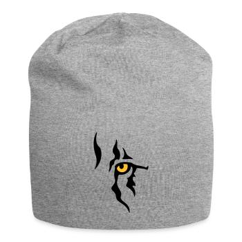Œil de lion (gauche) - Bonnet en jersey - gris chiné - Devant