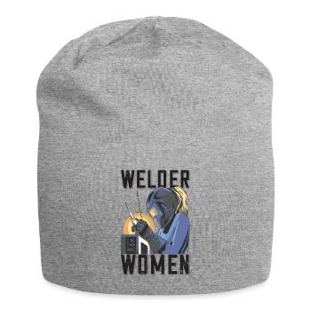 Welder outfit for welders - Jersey Beanie - heather grey - Front