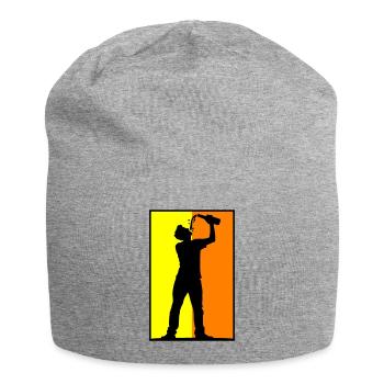 Drinker Beer - Jersey Beanie - heather grey - Front