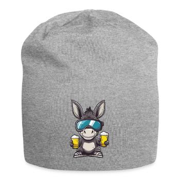 Esel Apres Ski Bier - Jersey-Beanie - Grau meliert - Vorne