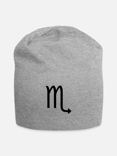 Skorpion - Jersey-Beanie - Grau meliert
