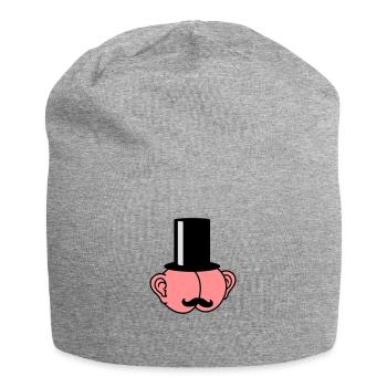 Sir Ass With Ears - Jersey Beanie - heather grey - Front