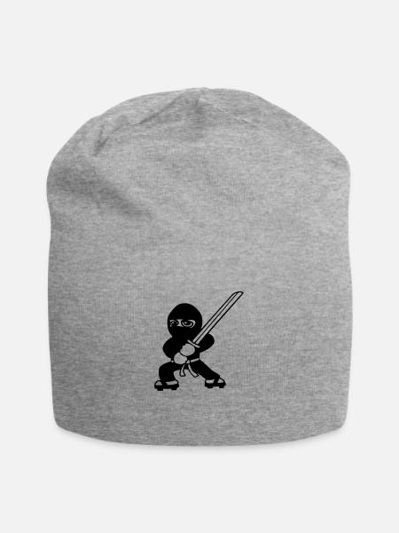 ninja katana - Jersey-Beanie - Grau meliert