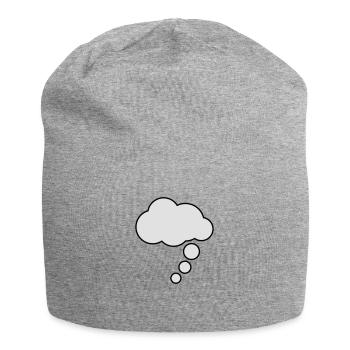 Comic Cartoon Denkblase - Jersey-Beanie - Grau meliert - Vorne