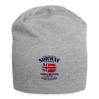 Telemark Norway - Vintage Flag - Jersey-Beanie - Grau meliert - Vorne