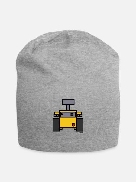 Roboter - Deep Bricks - Jersey-Beanie - Grau meliert