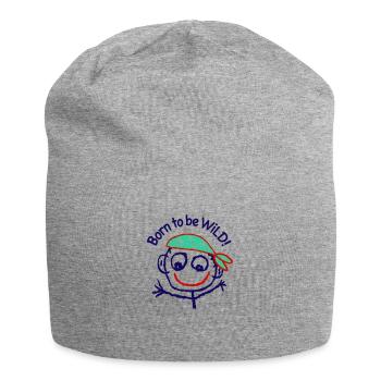 Pirate Headscarf Comic Graffiti Sea - Jersey Beanie - heather grey - Front