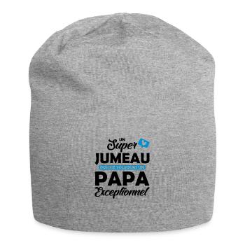 super jumeau - papa exceptionnel - Bonnet en jersey - gris chiné - Devant