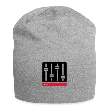 Equalizer Mischpult Geschenk - Jersey-Beanie - Grau meliert - Vorne