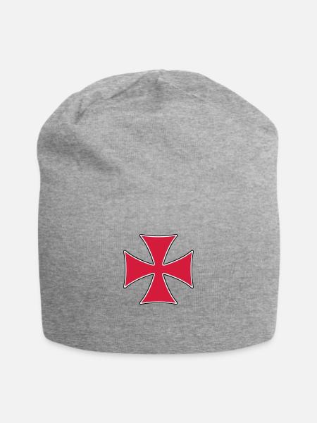 Croix des Templiers - Bonnet en jersey - gris chiné