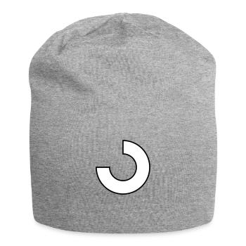 three-quarters district F - Jersey Beanie - heather grey - Front