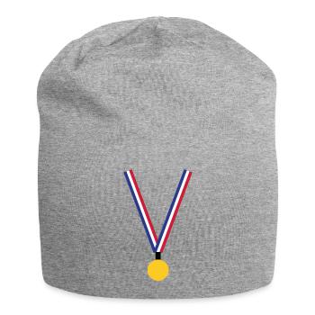 Médaille d'Or - France - Bonnet en jersey - gris chiné - Devant