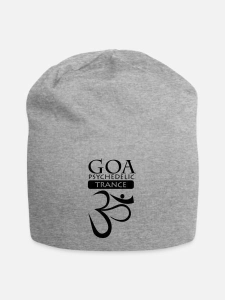 Goa Psychedelic Trance Logo - Jersey-Beanie - Grau meliert