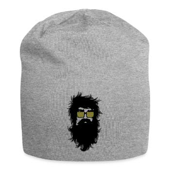 Men With Beards & Glasses - Jersey Beanie - heather grey - Front