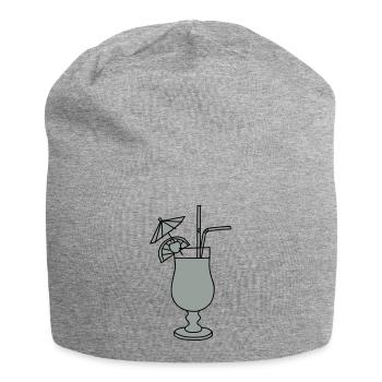 Cocktail 2 - Jersey-Beanie - Grau meliert - Vorne