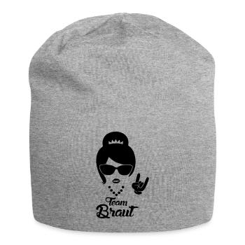 Team Braut Rockerhand JGA Design - Jersey-Beanie - Grau meliert - Vorne