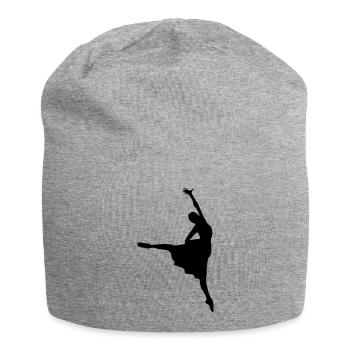Vektor Ballett Tänzer Silhouette - Jersey-Beanie - Grau meliert - Vorne
