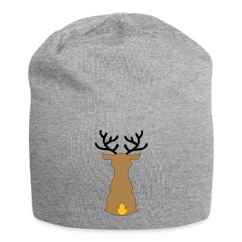 Weihnachten - Jersey-Beanie - Grau meliert - Vorne