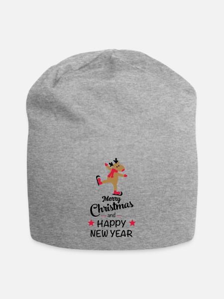 Christmas - Jersey Beanie - heather grey