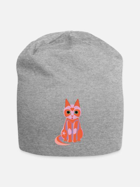 Kitty Lara - Jersey-Beanie - Grau meliert