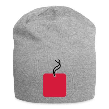 etiquette vierge6 - Bonnet en jersey - gris chiné - Devant