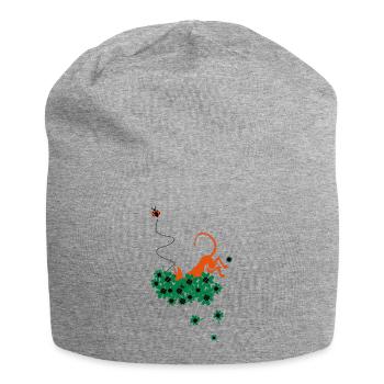 gluck bringer - Jersey Beanie - heather grey - Front