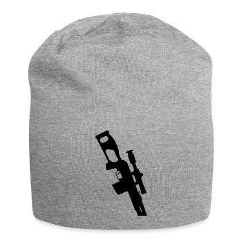 PSL Dragunov Sniper Rifle - Jersey Beanie - heather grey - Front