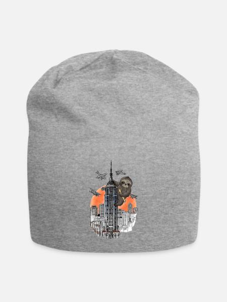 King Sloth - Jersey-Beanie - Grau meliert