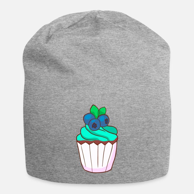Cupcake Muffin Gâteau à la confiserie - Bonnet en jersey - gris chiné