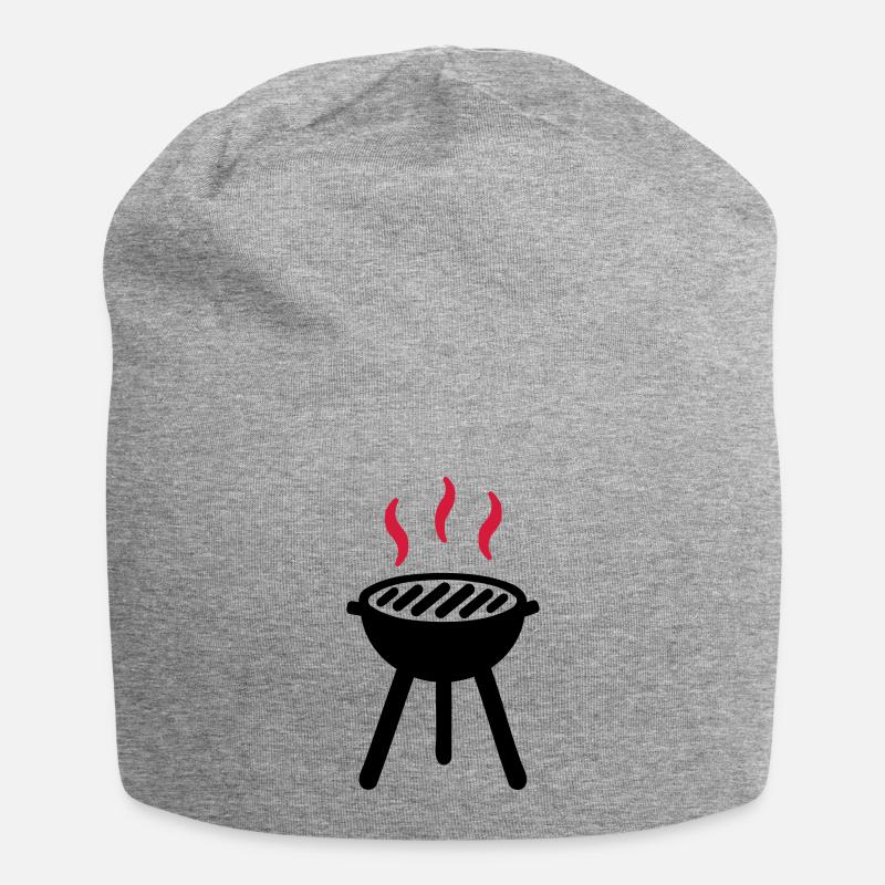 Grill - Jersey-Beanie - Grau meliert