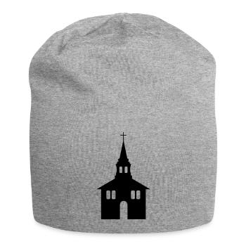 kirche - Jersey-Beanie - Grau meliert - Vorne