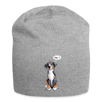 Funny Greater Swiss Mountain Dog - Jersey Beanie - heather grey - Front
