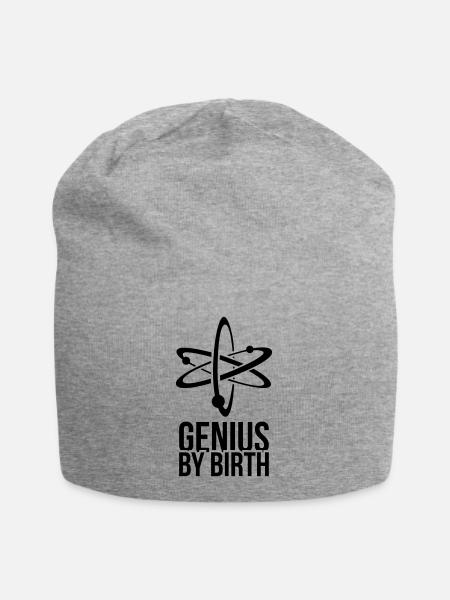 genius - Jersey-Beanie - Grau meliert