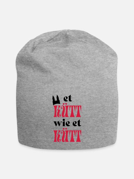 Karneval - Jersey-Beanie - Grau meliert