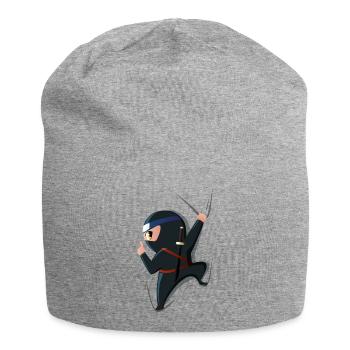 Ninja - Jersey-Beanie - Grau meliert - Vorne
