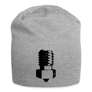 Nozzle Black - Jersey-Beanie - Grau meliert - Vorne