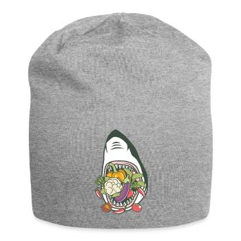 Requin Légumes - Bonnet en jersey - gris chiné - Devant