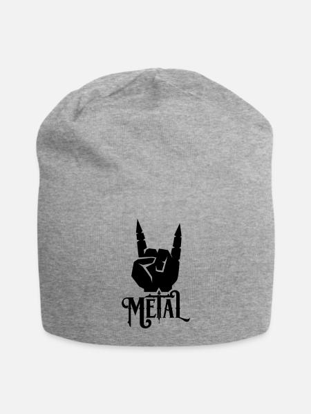 métal - Bonnet en jersey - gris chiné