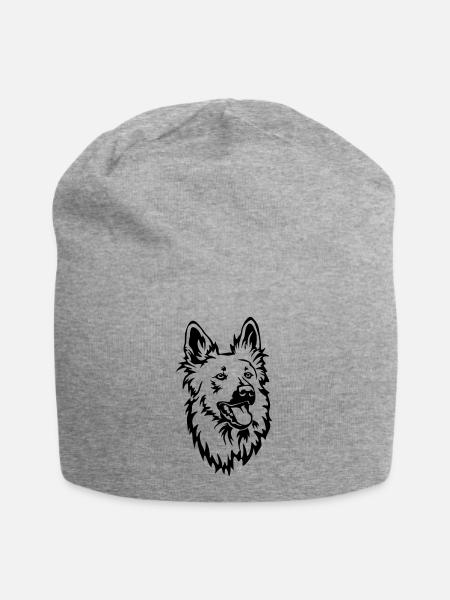 Harzer Fuchs Kopf - Jersey-Beanie - Grau meliert