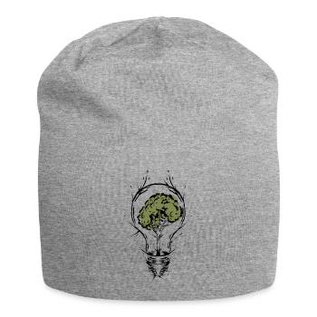 Protection de l’environnement Protection du climat Énergie - Bonnet en jersey - gris chiné - Devant