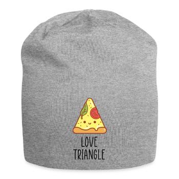 love triangle fun quote - Jersey Beanie - heather grey - Front