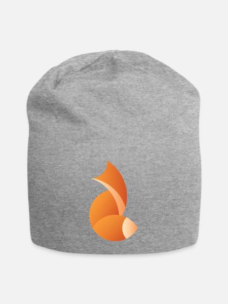 Goldener Schnitt Fuchs - Jersey-Beanie - Grau meliert