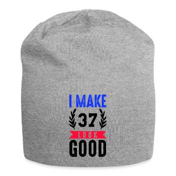 look good 37 - Jersey Beanie - heather grey - Front