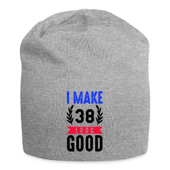 look good 38 - Jersey-Beanie - Grau meliert - Vorne