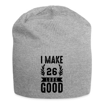 look good 26 - Jersey Beanie - heather grey - Front