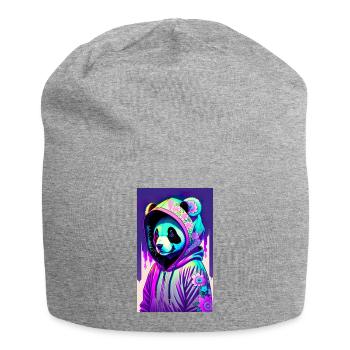 ARTWORK Panda Gangsta - Jersey-Beanie - Grau meliert - Vorne
