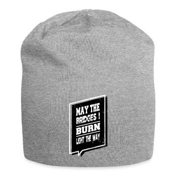 bans off our jokes happy abortion rights 8th march - Jersey Beanie - heather grey - Front